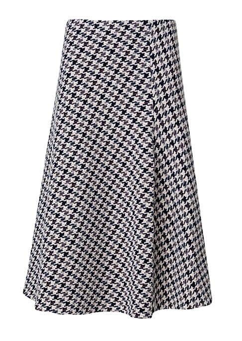 Graphic Wool Skirt
