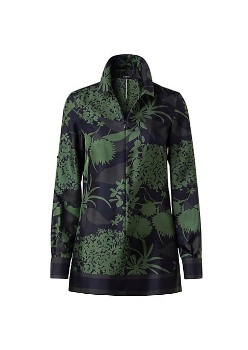 Floral Silk Twill Top