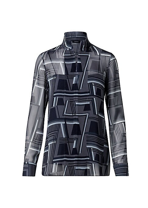 Silk Zigzag Top