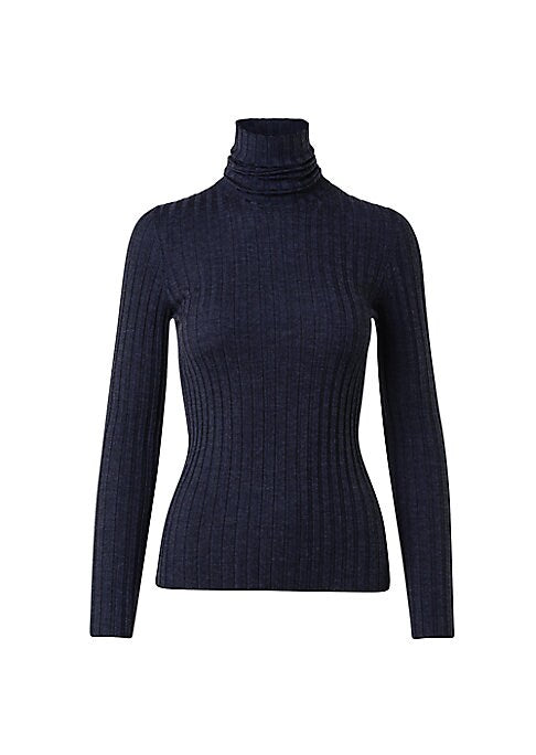 Silken Cardigan Turtleneck