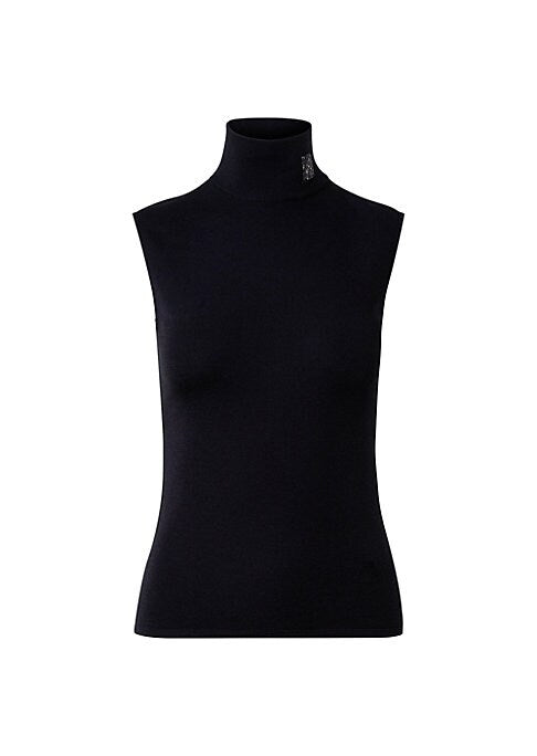 Elegant Crystal Mock Top