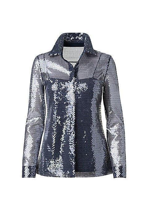 Shimmering Sheer Blouse