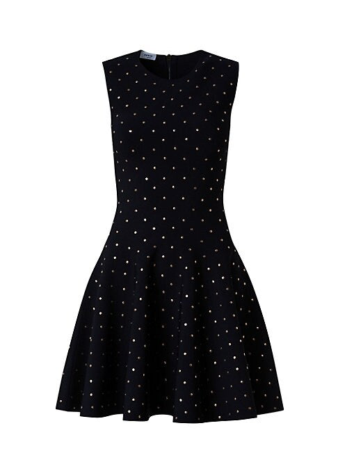 Studded Flare Mini Dress