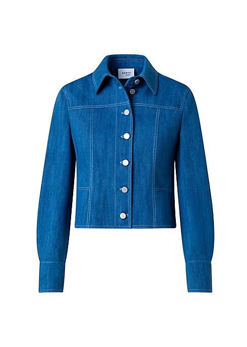Chic Denim Crop Jacket