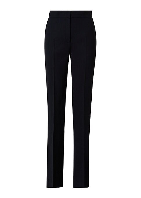 Tailored High-Waist Wool Trousers