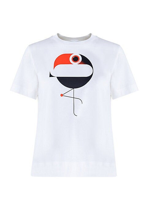 Dot Print Cotton Tee