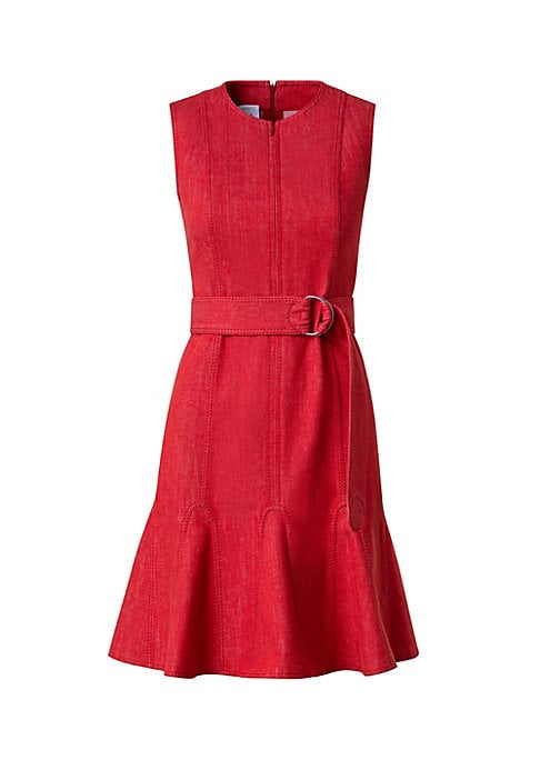 Belted Flare Mini Dress