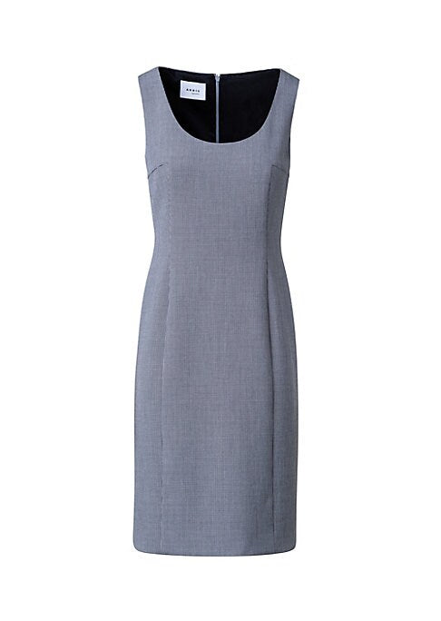 Chic Houndstooth Midi Dress