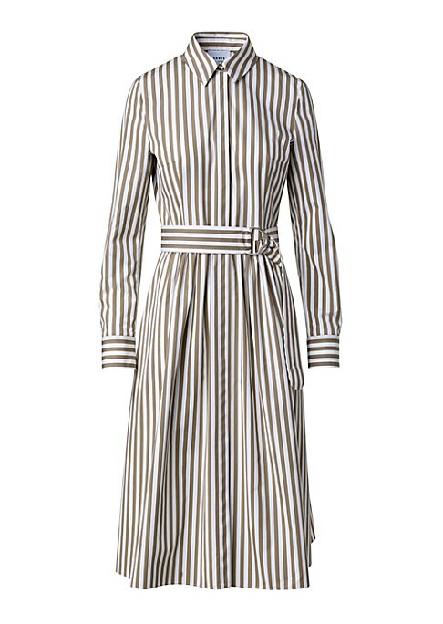Chic Striped Midi Dress