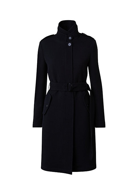 Chic Wool Funnel Coat