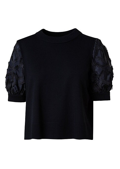 Fringe Details Wool Top