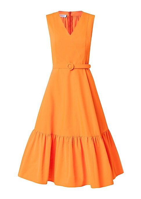 Chic V-Neck Midi Dress