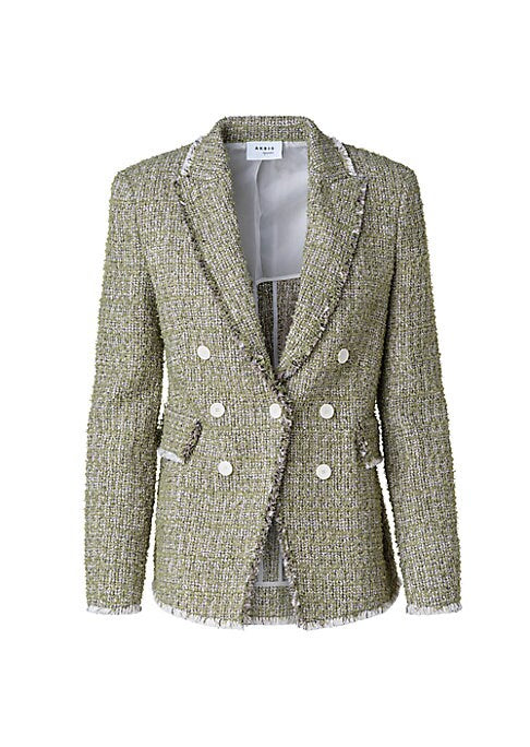 Chic Frayed Twill Blazer