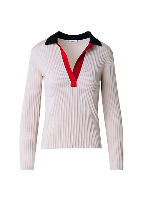 Chic Colorblock Wool Sweater