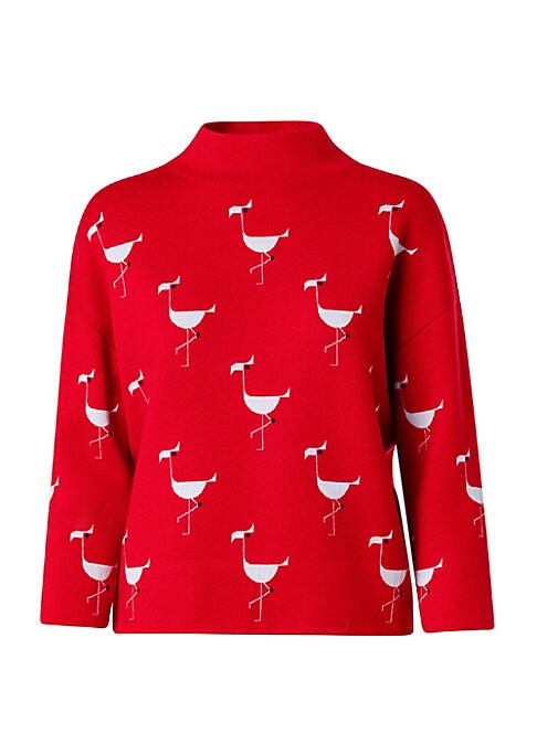 Flamingo Dot Elegant Sweater