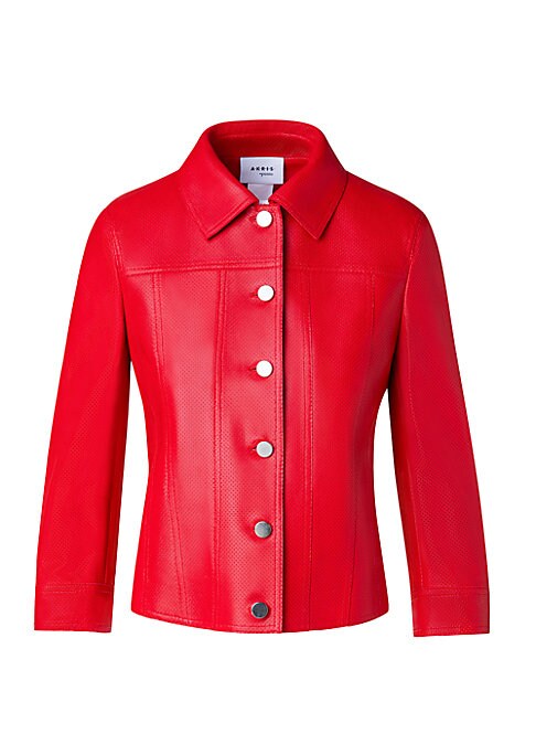 Chic Leather Trucker Jacket
