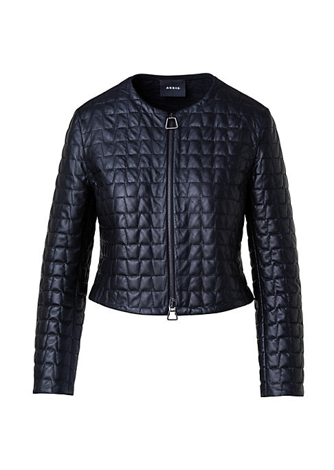Chic Quilted Crop Jacket