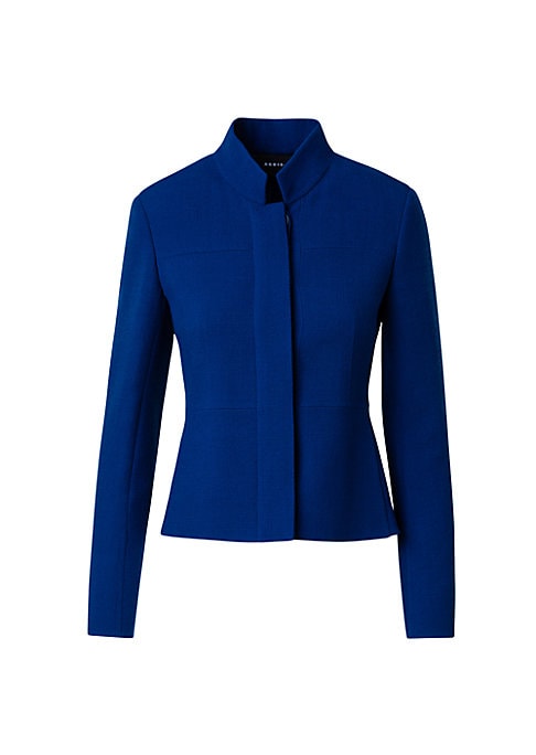 Elegant Wool Crêpe Jacket