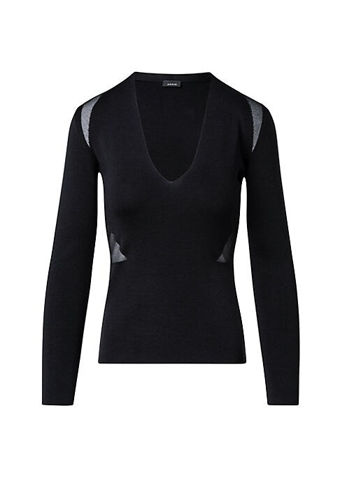 Silk Mesh Elegance Top