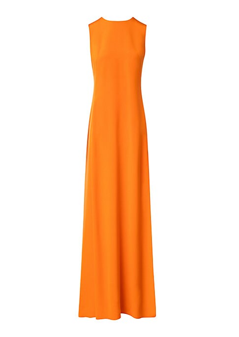 Silk Slit A-Line Dress