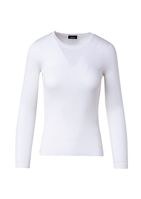 Silk-Cotton Fitted Sweater