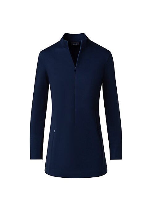 Sporty Zip Tunic Top