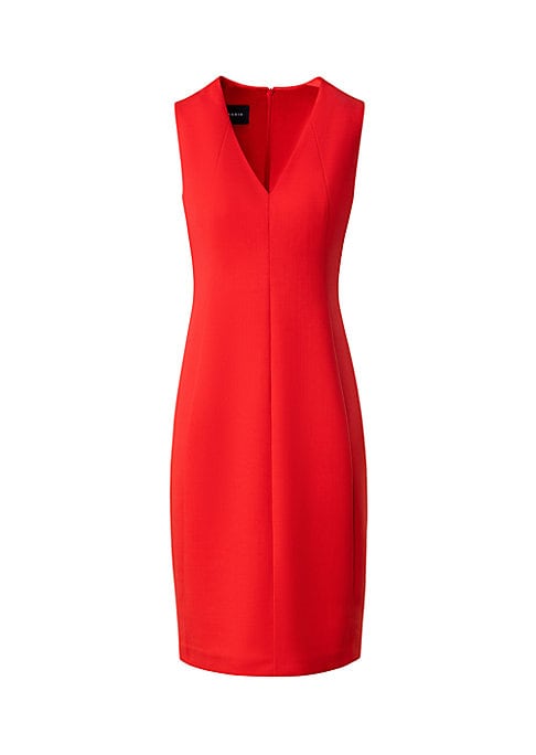 Chic Wool V-Dress