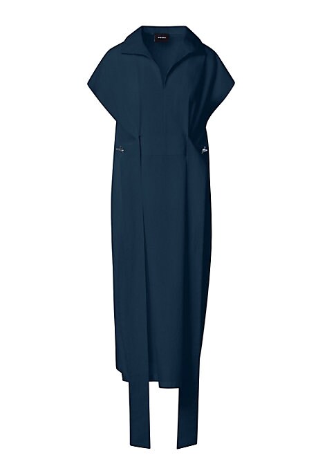 Chic Collar Midi Dress