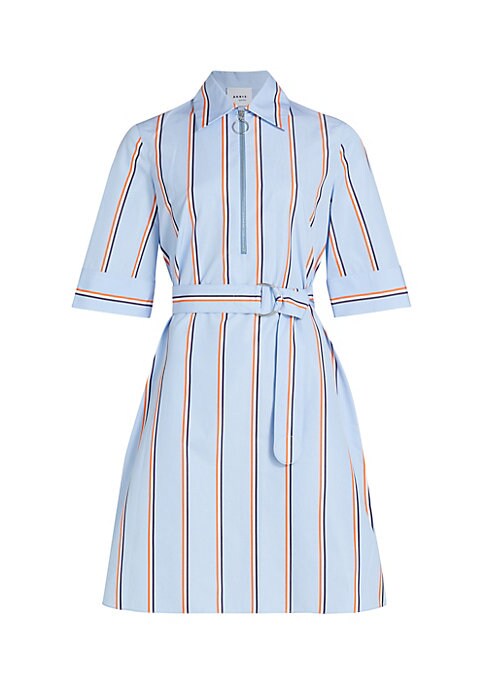 Chic Striped Shirtdress