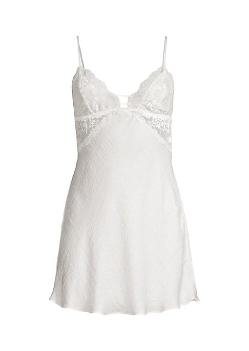Lace Elegance Satin Chemise