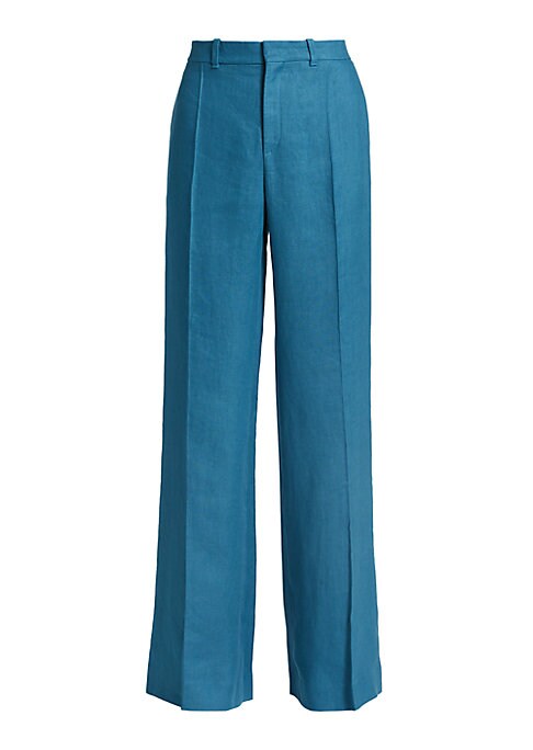 Linen Pleated Trousers