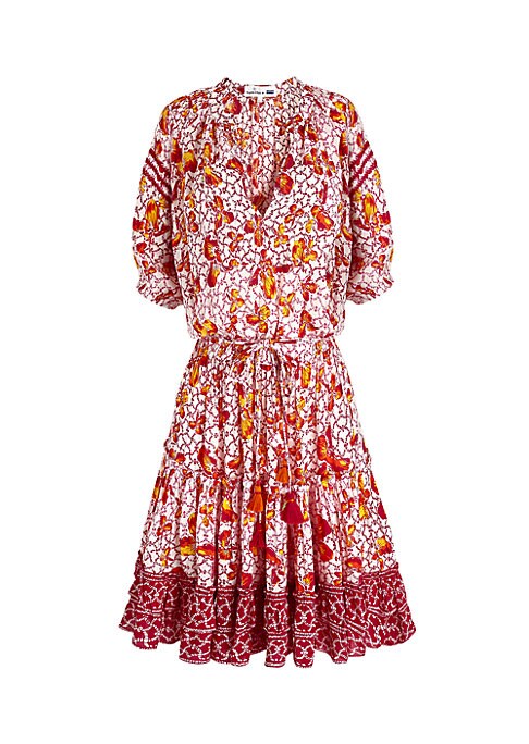 Floral Tassel Mini Dress