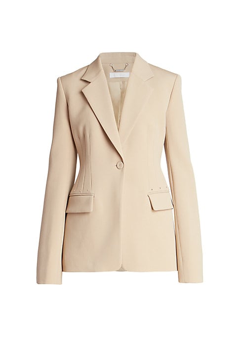 Sculpted Silk Blend Coat