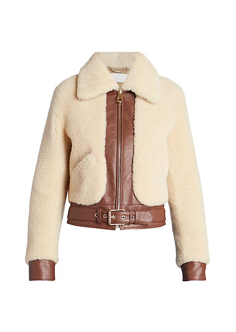 Plush Shearling Moto Jacket