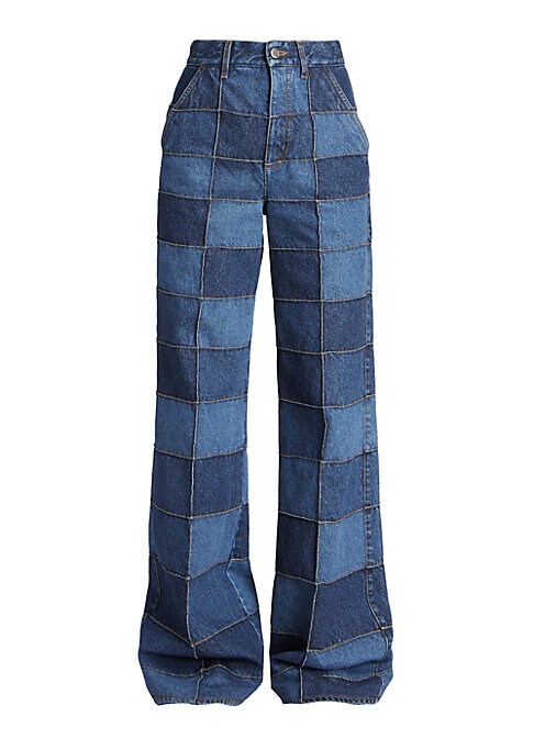 Eclectic Denim Wide Trousers
