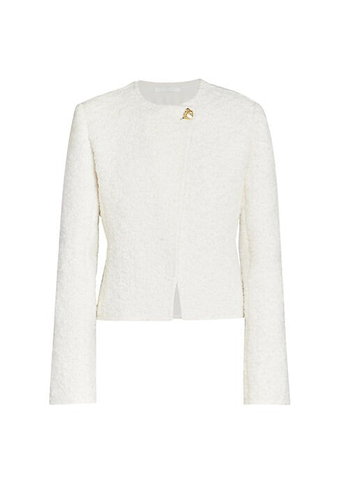 Chic Asymmetric Boucle Jacket
