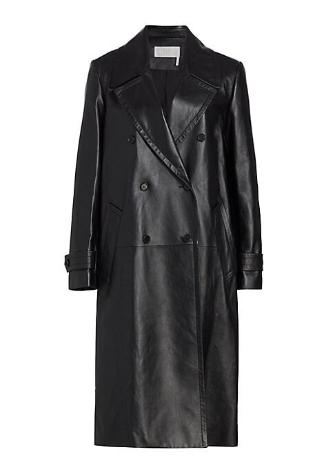 Luxe Leather Trench Coat