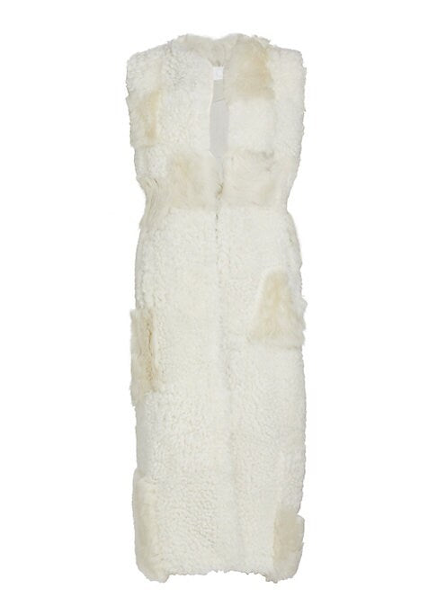 Textured Shearling Layering Vest