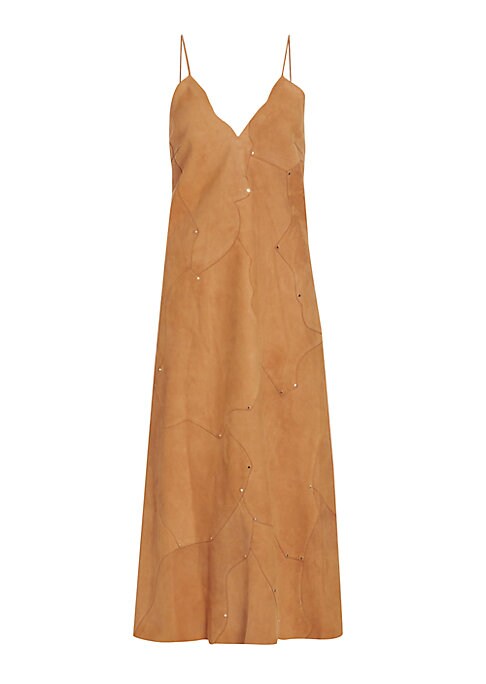 Chic Leather A-line Dress