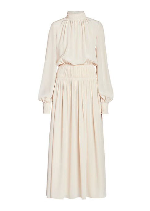 Silk Bishop Sleeve Gown