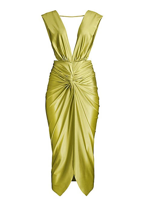 Vivid Ruched Maxi Dress