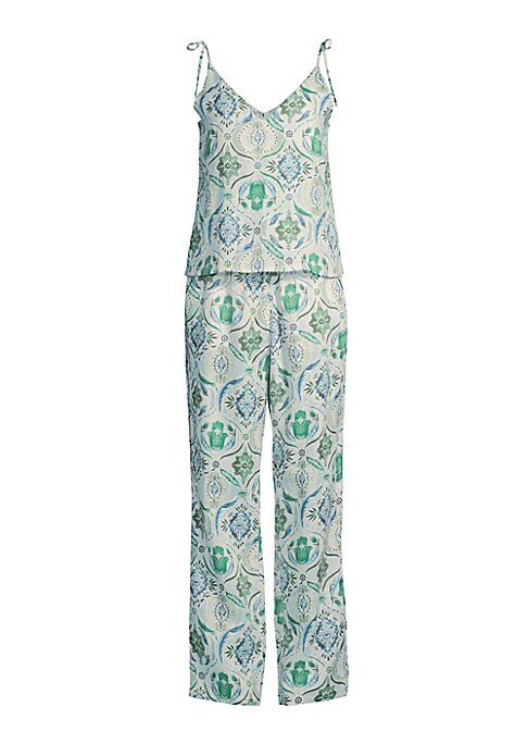 Paisley Linen Sleep Set