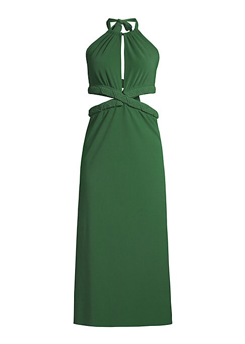 Sun-Kissed Halter Dress