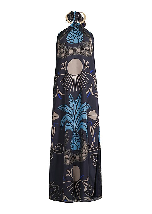 Tropical Palm Maxi Dress
