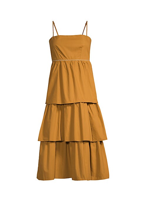 Elegant Tiered Cotton Dress