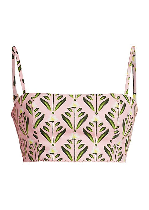 Floral Fitted Crop Top