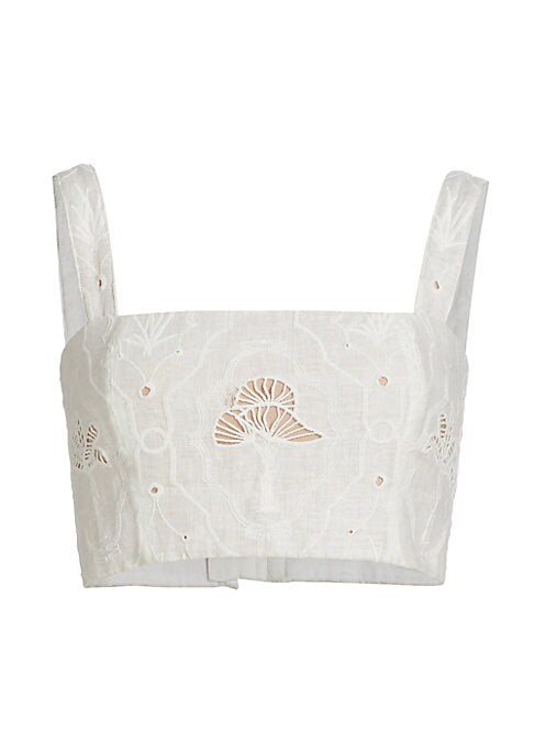 Charming Linen Crop Top