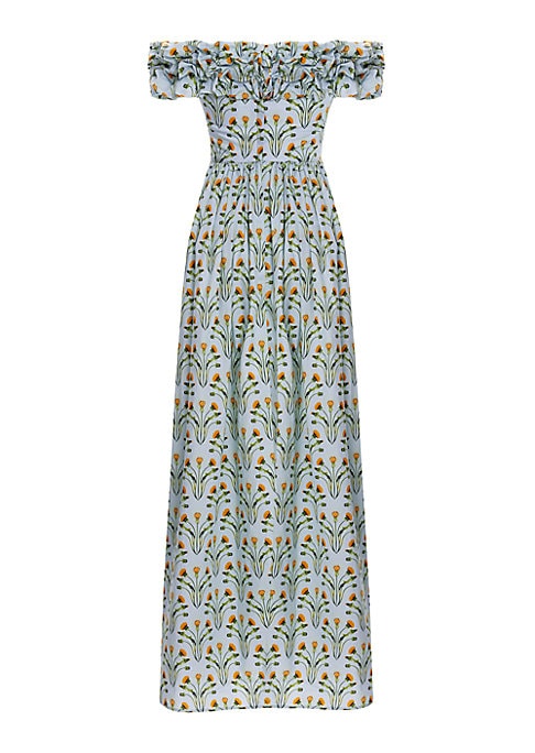 Floral Ruffle Maxi Dress
