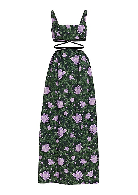 Floral Strappy Maxi Dress