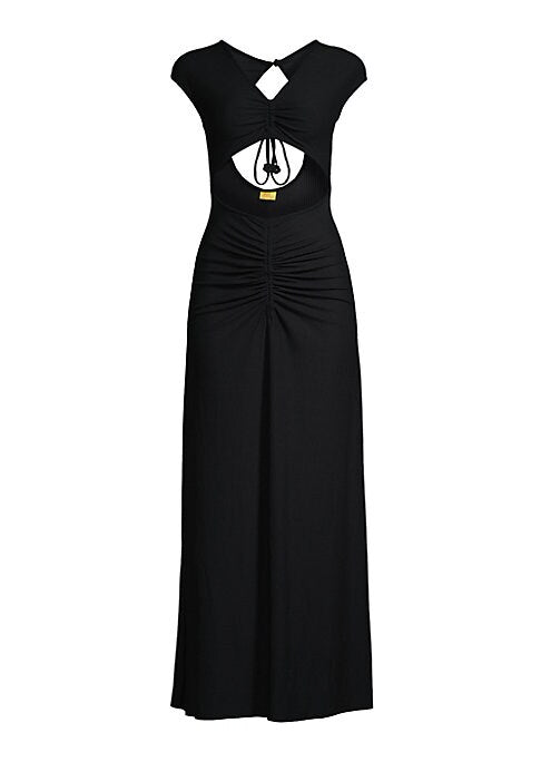 Chic Ruched Cut-Out Dress